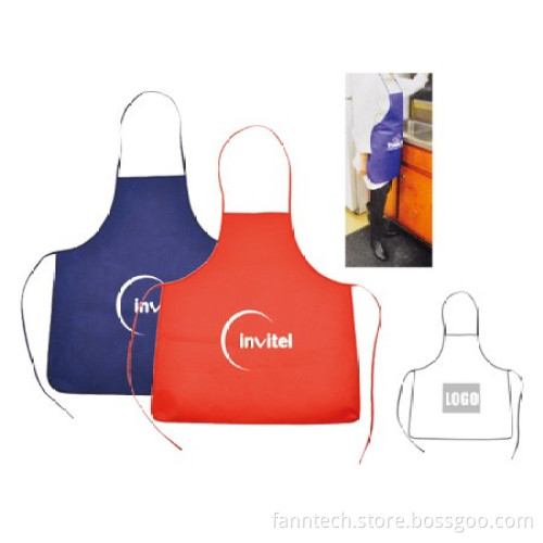 Non-woven Apron with Ties & Waist Custom Logo for Promotional Gift Use Giveaways Gadgets for Events